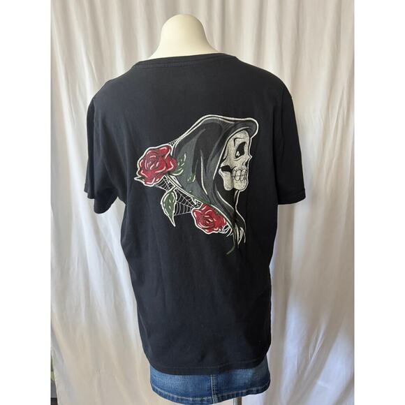 Taco Tuesday Grim Reaper Graphic Tee - Size Large (Unisex) - Picture 7 of 7